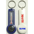 Durable Compass and Thermometer Keychain